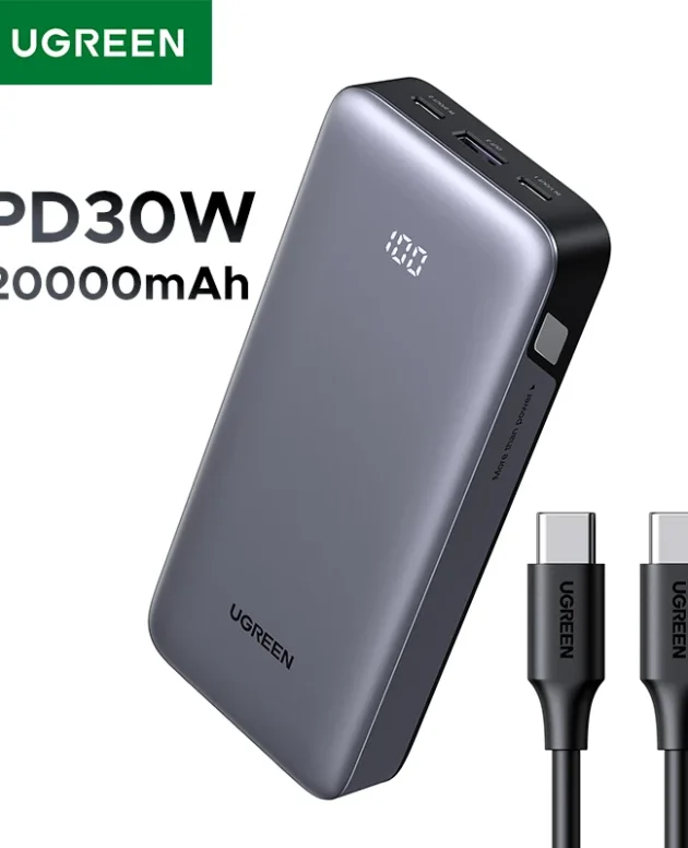 UGREEN PD 30W Power Bank Fast Charge 20000mAh Portable PowerBank for iPhone 17 16 Pro Max Xiaomi External Battery