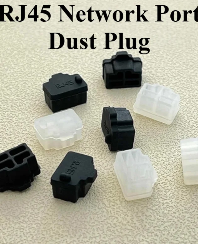 RJ45 Port Dust Plug Waterproof Anti-dirt Blanking Stopper Laptop Desktop Computer Network Interface Protection Accessories
