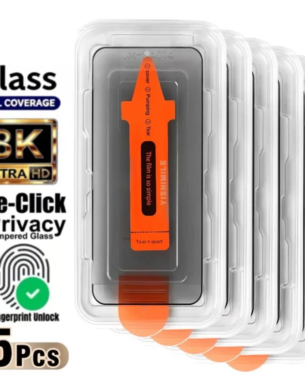 1-5PCS Fingerprint Unlock Tempered Glass Screen Protectors For Samsung S26 Ultra Edge S25 S23 S22 Plus S24 FE Oleophobic Coating