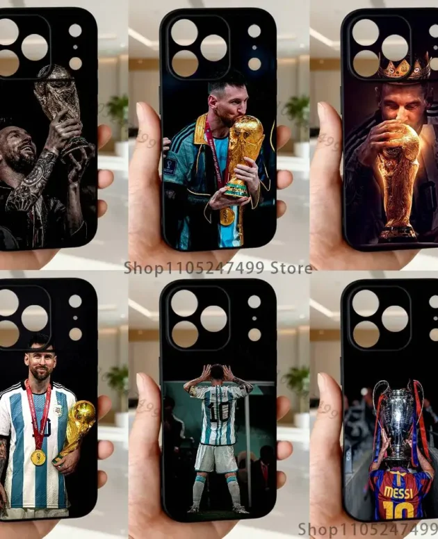 Football star M-MessiS-S Phone Case For iPhone 17,16,15,14,13,12,11,Pro,Max,Plus,E,SE4,Air,Mini Black Soft Funda