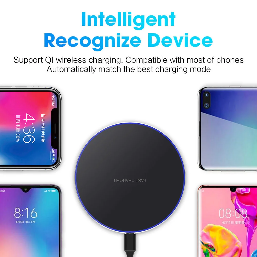 100W Fast Wireless Charger Mobile Phone Chargers Pad Stand For iPhone 15 14 13 12 Pro Max 8 Samsung Xiaomi Charging Dock Station - Image 8