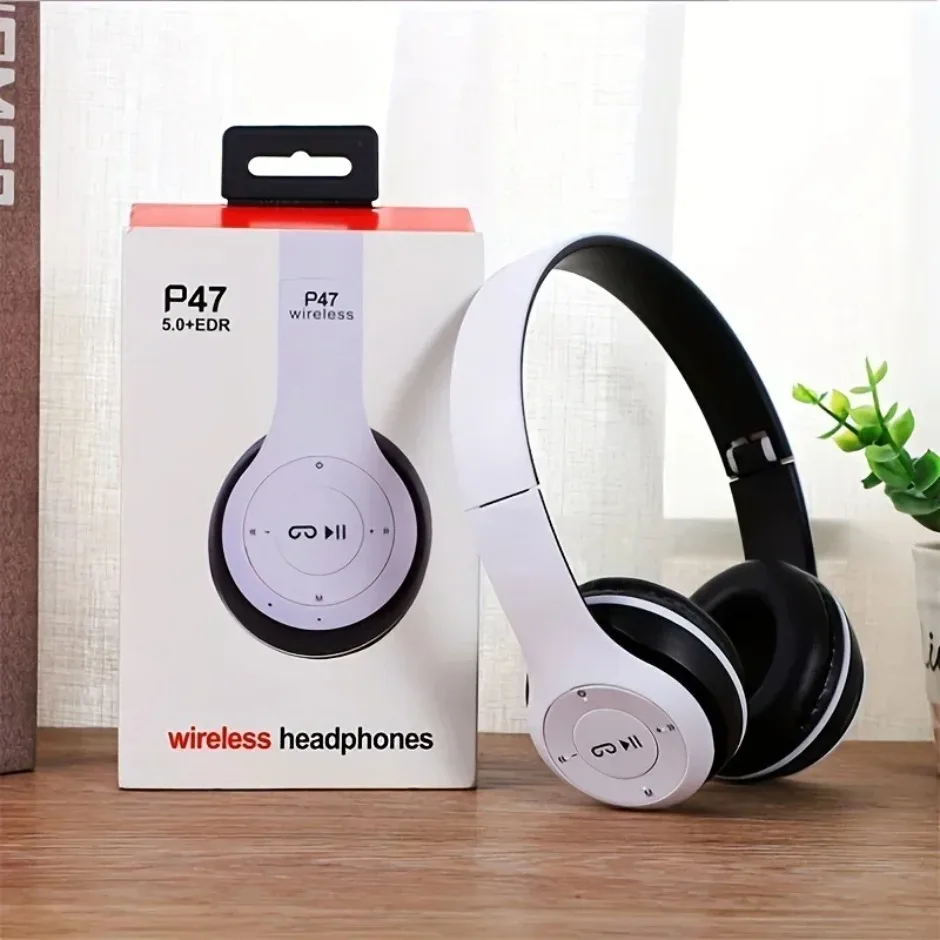 P47 Wireless Bluetooth Headphone With Microphone Foldable Headsets Bass HiFi Sound Music Stereo Earphone For Smartphones TV Game - Image 2