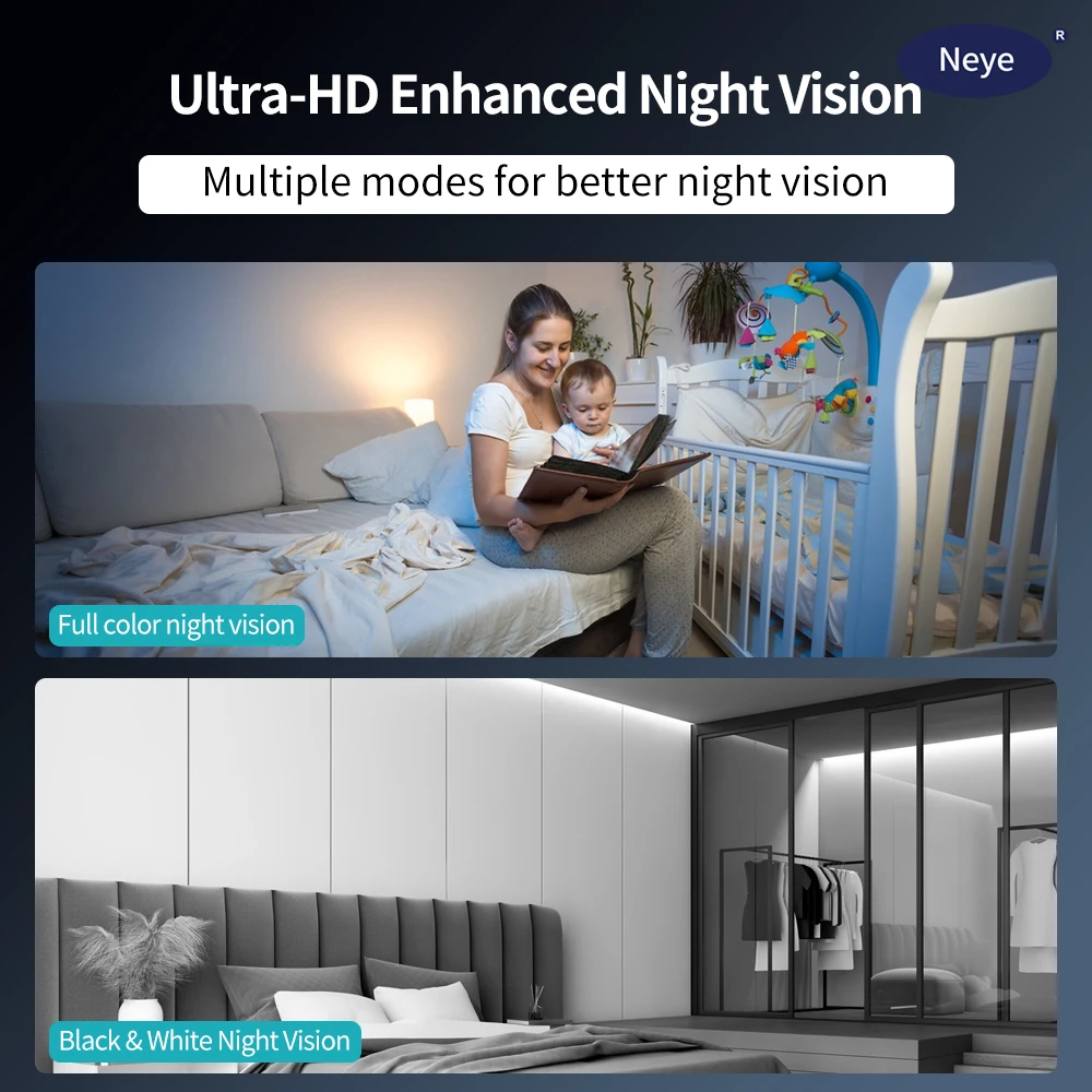 Neye 8MP 4K Bulb Camera Indoor Monitoring 5G Wifi Camera Spotlight E27 360 degree Panoramic Wireless Security Monitoring Camera - Image 3