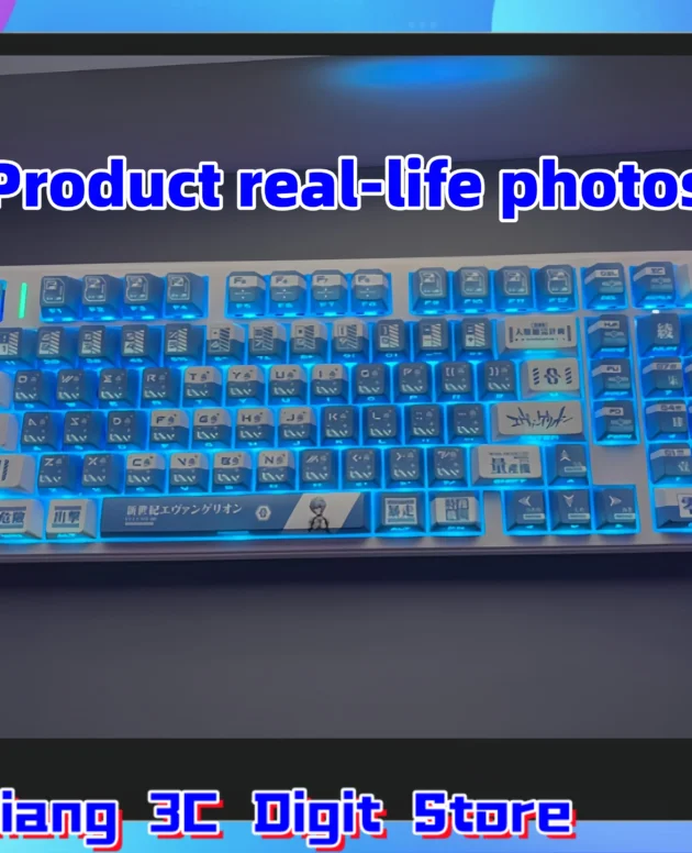Anime Keycaps Cherry Profile Eva Theme Custom Keycap Mechanical Keyboard Pbt/Pc Keycap Tablet Laptop Gaming Keyboard Accessories