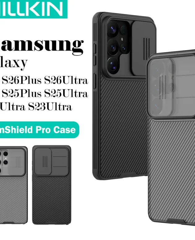 Nillkin for Samsung Galaxy S26 Ultra S26+ S26 Plus S25 Ultra S24 Ultra CamShield Pro Case with Slide Camera Cover Protector