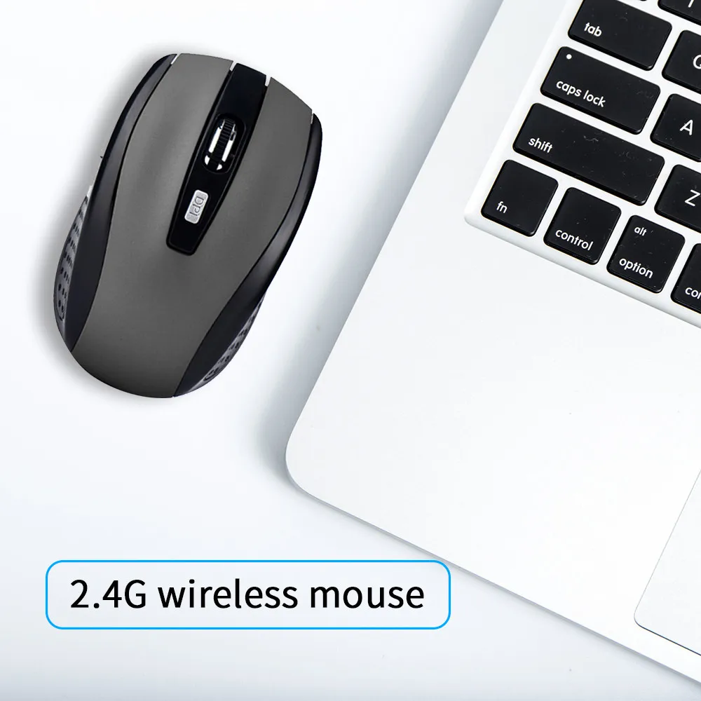 Wireless Mouse Silent Mouse 2.4G Portable Mobile Optical Office Mouse Adjustable DPI Levels for Notebook PC Laptop MacBook - Image 2