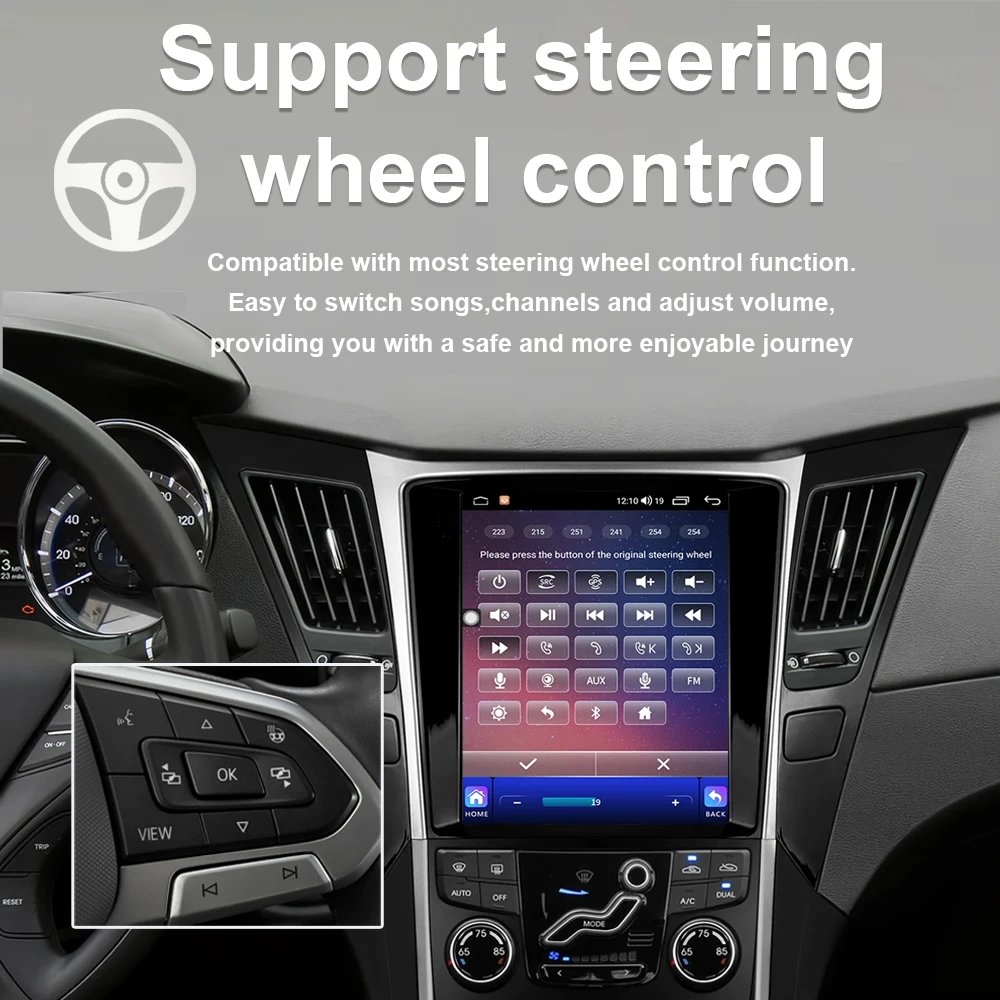 9.7 inch Android 15 Car Radio For Hyundai Santa Fe 2006-2012 auto 4G LET Wireless CarPlay Stereo Multimedia Player GPS BT DSP - Image 4