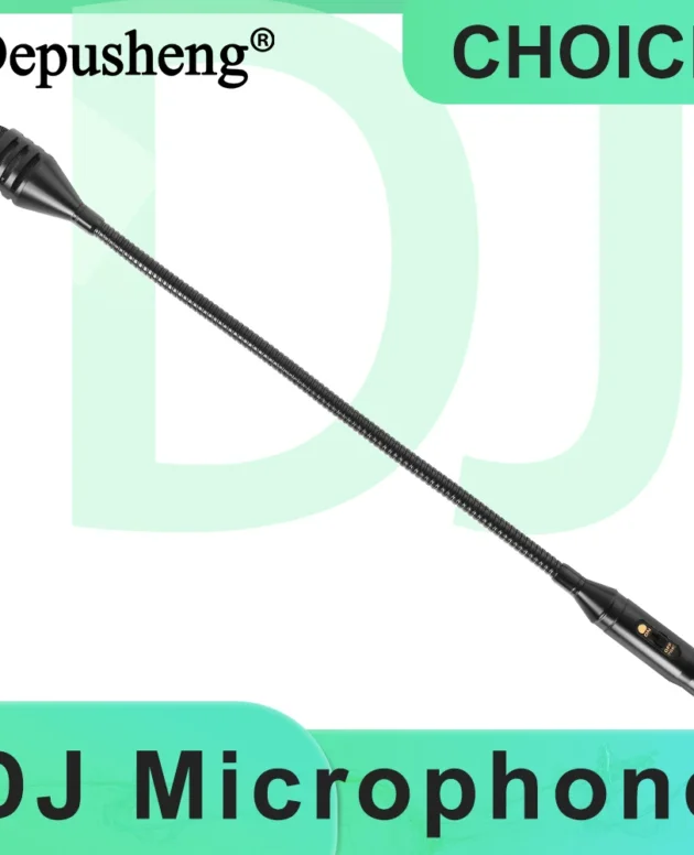 Depusheng Professional Dynamic DJ Microphone With Switch for Mixer Dedicated Disc Shouting Microphone KTV Bar Gooseneck DJ Mic