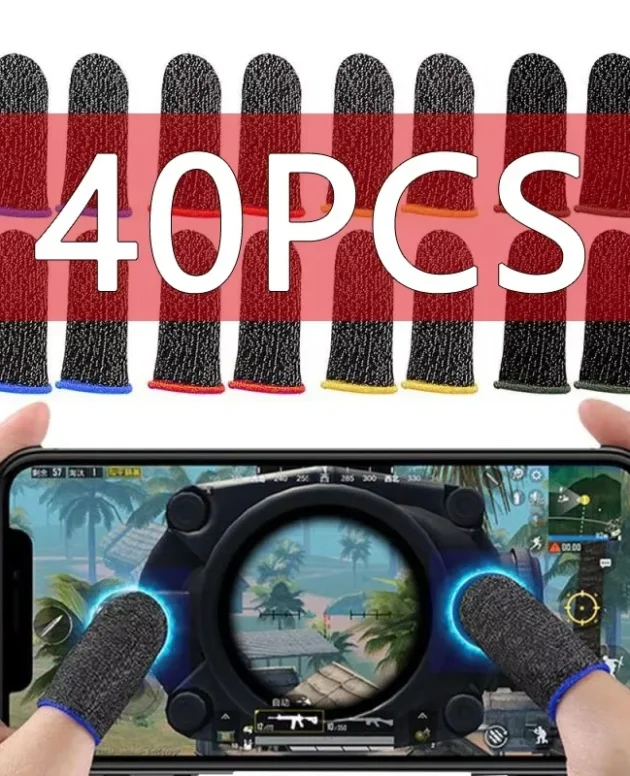 20/40PCS Finger Cover Game Controller For PUBG Mobile Games Anti Sweat Scratch Anti-slip Touch Screen Gaming Finger Thumb Cover