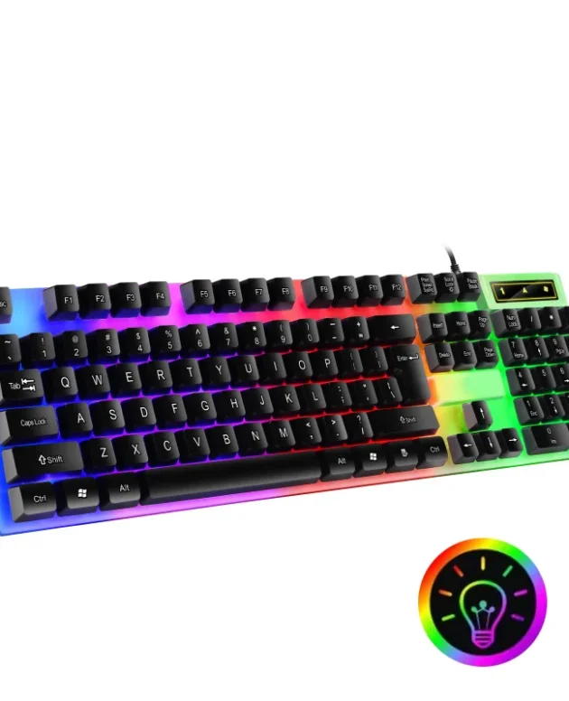 104 key Backlit Mechanical Keyboard Wired Gaming Keyboard Waterproof Luminous Keyboard for Gamer PC Laptop Office