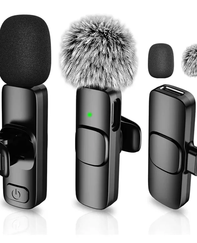 Wireless Lavalier Lapel Microphone for iPhone, iPad, Mini Video Recording Mic for Interview Video Podcast Vlog Noise Reduction