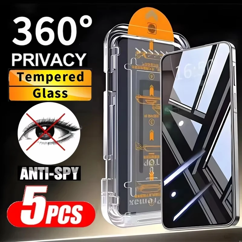 1-5PCS Oleophobic Coating Tempered Glass Privacy Screen Protector For Samsung A17 A16 A57 A56 5G A55 A36 A35 A26 A24 A15 A14 A13