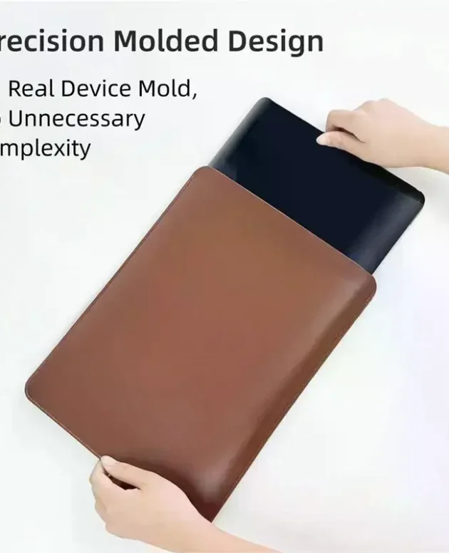 Pu Leather Laptop Drop Protection Case Simple Waterproof Tablet Protective Case (12-16 Inch)