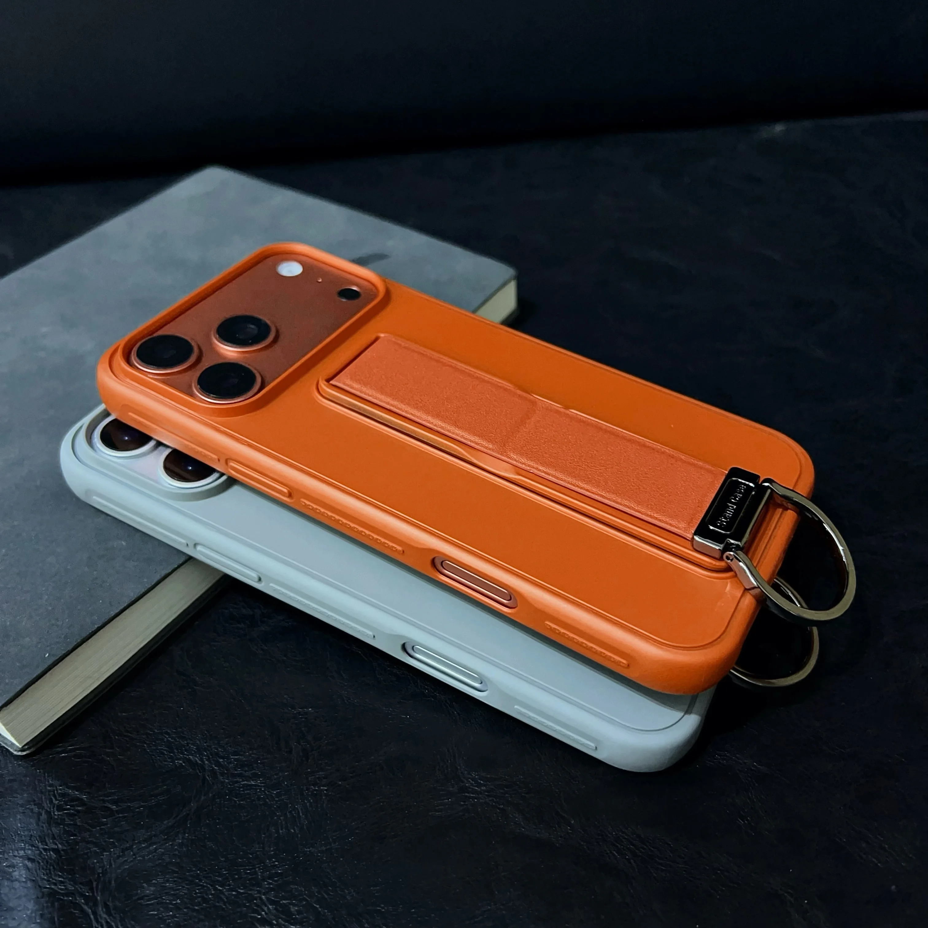 Magnetic Solid Color Metal D buckle Phone Case For iPhone 17 Pro Max 16 Plus 15 14 13 Slim Fit Shockproof kickstand Cover - Image 4