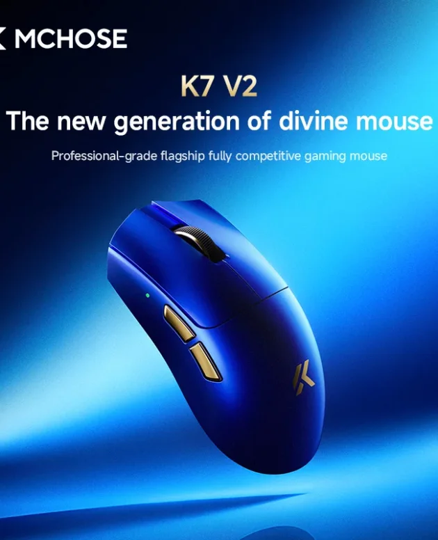 MCHOSE K7 V2 Ultra + Wireless Gaming Mouse PAW3955 Dual 8K Polling Rate 50000DPI Lightweight Magnetic Wireless Charging Dock