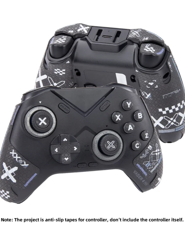 FINALORD Controller Performance Grip Tape Compatible With Flydigi Vader 4 Pro / Vader 3 Pro Handle,Buttons,Non-Slip Tape(Black)