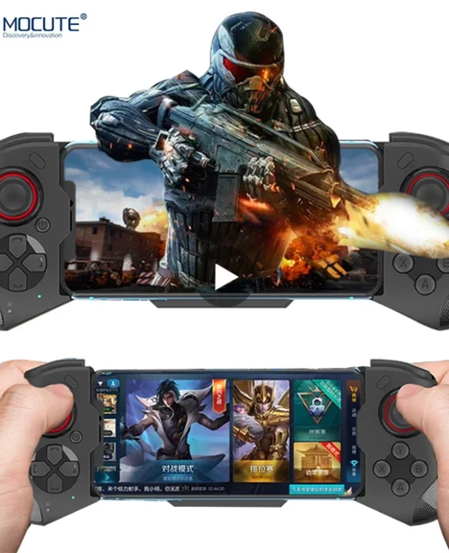 Cell Phone Gamepad Joystick For iPhone Android Control Bluetooth Controller Trigger Pubg Mobile Game Pad Gaming Cellphone Mando