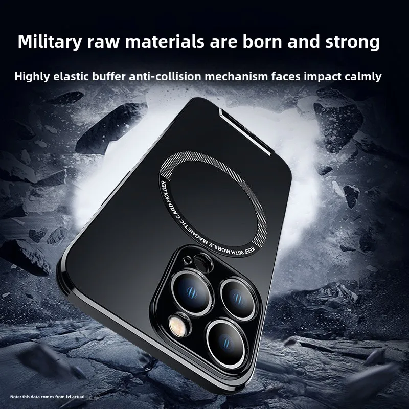 For iPhone 16 Pro 16 Pro Max Case Metal Invisible Bracket Stand Back Cover Magnetic Cover For iPhone 16 Pro Max - Image 4