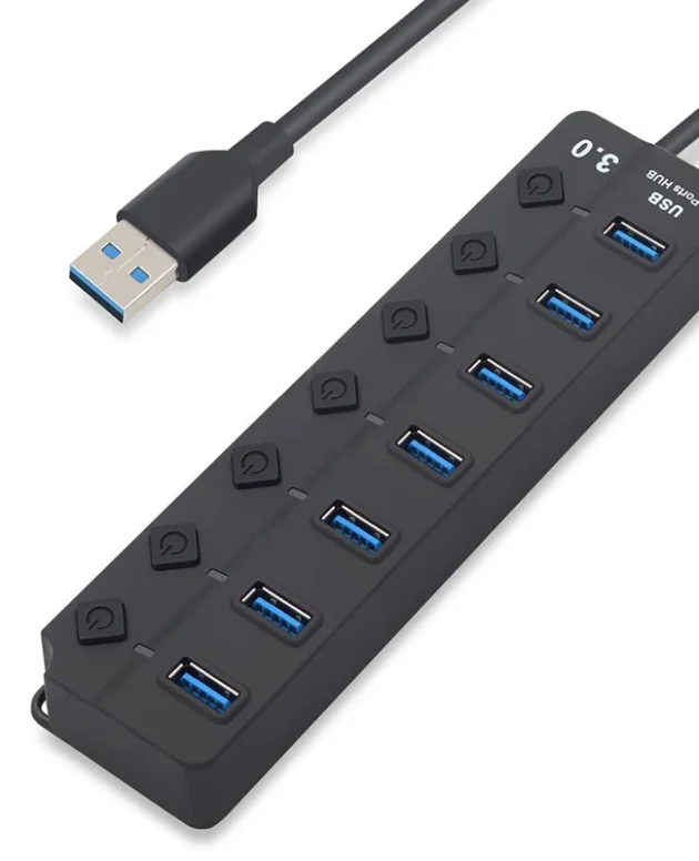 USB Hub 3.0 HUB USB 3.0 USB 2.0 Multi USB Splitter Power Adapter 4/7 Ports Multiple Expander 2.0 With Switch For PC Accessories
