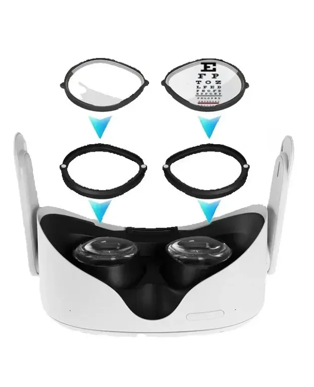 For Oculus Quest2 Prescription Lenses Anti Blue Myopia Lens Quick Disassemble Magnetic Frame Glasse for Quest 3s Accessories
