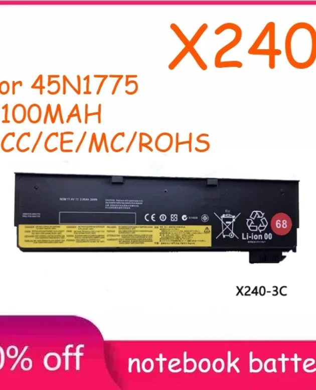 X240 X250 T440 T450 T460P X260 X270 K2450 Battery for ThinkPad P45N1125 45N1126 45N1127 45N1128 45N1129 Laptop Parts Accessories