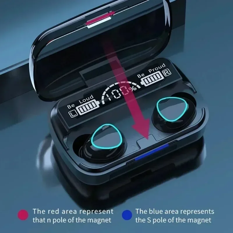 M10 Wireless Headphone Bluetooth Earphones Waterproof Earpieces Sport Earbuds For Huawei Iphone OPPO Xiaomi TWS Music Headset - Image 2