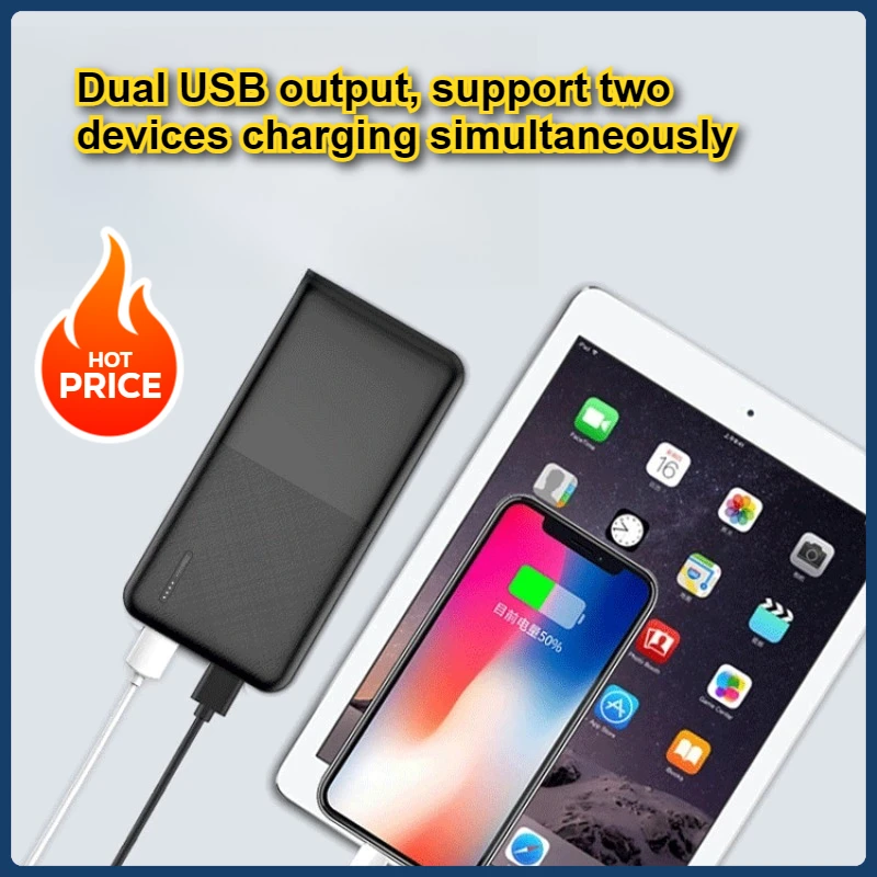 5V2A 20000mAh Bank Power Lithium Battery for Mobile Phone Power Bank for Products