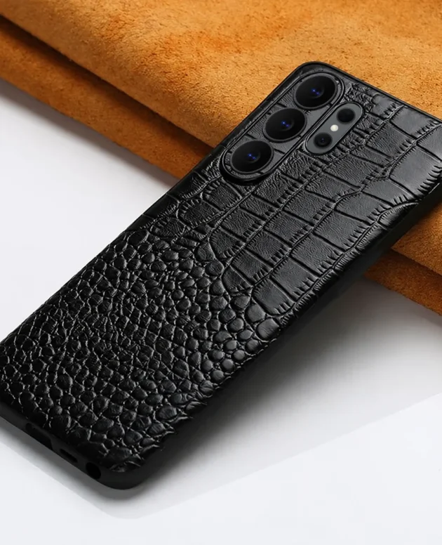 Genuine Cowhide Leather Phone Case for Samsung Galaxy S 26 S24 S23 S26 Ultra S25 FE S21 Plus A55 5G Luxury Full Protector Cover