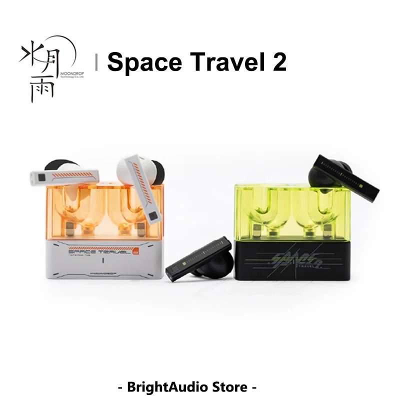 MOONDROP Space Travel 2 TWS Wireless Bluetooth 6.0 Earphone HiFi Earbuds Noise-Canceling ANC Low-latency Game Mode SBC AAC