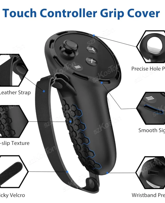Protection Cover For Meta Quest 3 VR Touch Controller Anti-fall Silicone Handle Grip Skin For Meta Oculus Quest 3 Accessories