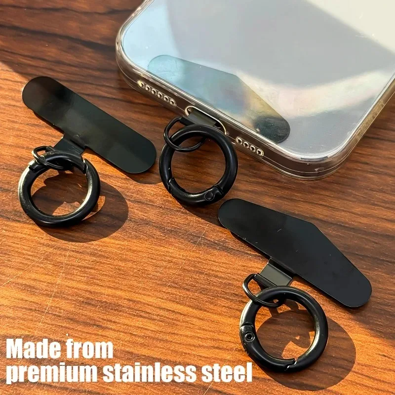 Universal Phone Lanyard Patch Metal Ring Anti-Drop Holder for IPhone 15 16 Pro Max Samsung S24 Xiaomi Phone Lanyard Strap Clips - Image 4
