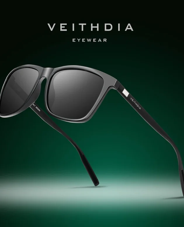 VEITHDIA Brand Sunglasses Unisex Retro Aluminum+TR90 Sunglasses Polarized Lens Vintage Eyewear Sun Glasses For Men/Women 6108