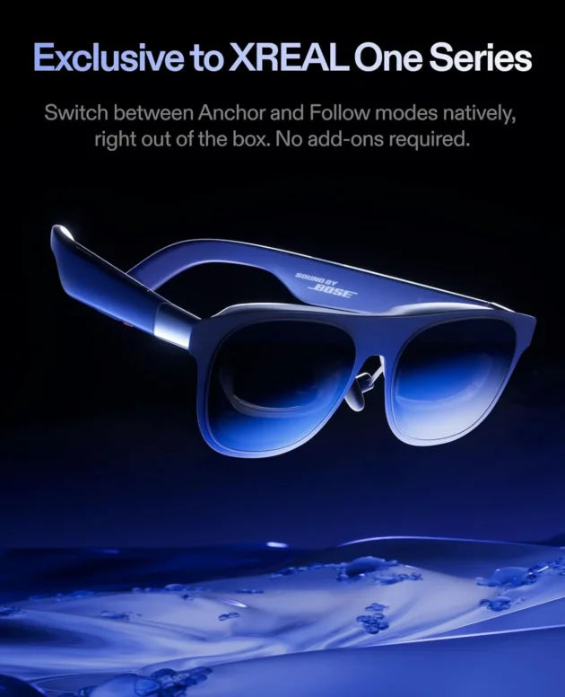 XREAL 1S AR Glasses 500 Virtual Screen 52° FOV Native 3DoF 3D Mode X1 Chip Smart Glasses Support iPhone 17 16 15 USB-C DP Device