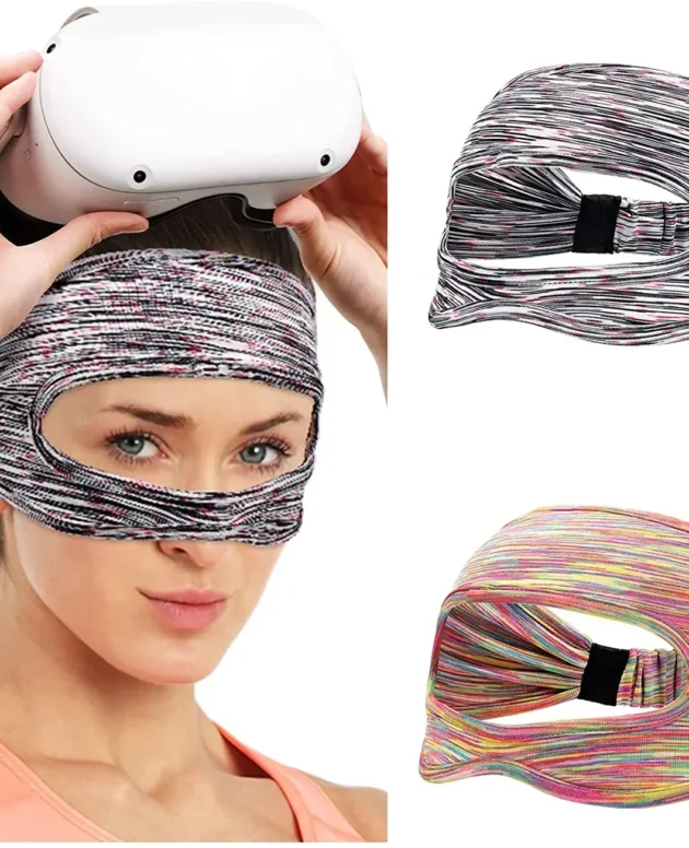 XIKCU Eye Mask For Meta Oculus Quest 2 Sweat Band VR Glasses Cover Breathable Virtual Reality Headset For Quest 2 Accessories