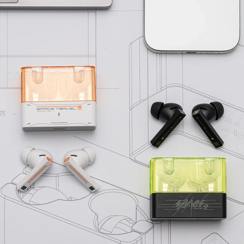 MOONDROP Space Travel 2 TWS Wireless Bluetooth 6.0 Earphone HiFi Earbuds Noise-Canceling ANC Low-latency Game Mode SBC AAC - Image 5