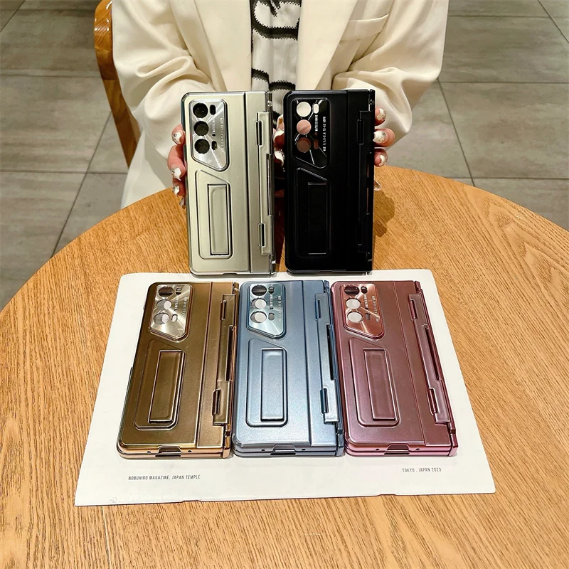 Armor Phone Case For Honor Magic V2 V2 RSR Plated Flat Hinge Full Package Cover Come with Glass Front Film And Folding Bracket