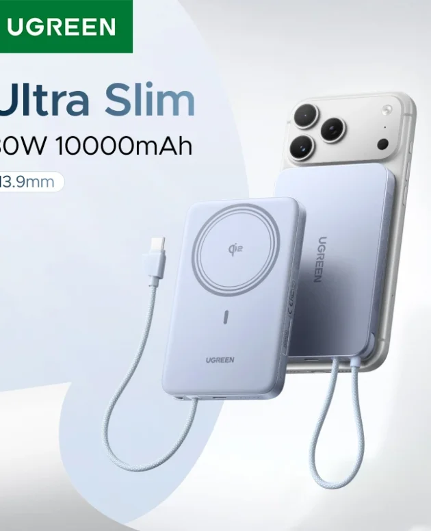UGREEN Ultra Slim 30W 10000mAh Power Bank Magnetic Wireless Charging Magflow Air PowerBank for MagSafe for iPhone 17 Pro Max