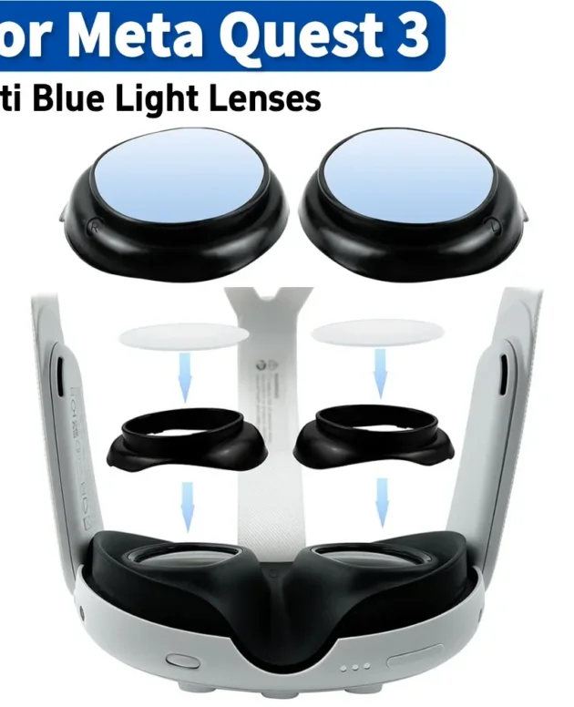 For Quest 3 Lens NO Myopia Anti-Blue Light Lens VR Glasses Lens Protection Frame For Meta Quest 3 Accessories Disassemble