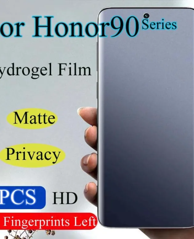 Honor90 Matte Screen Protector For Honor 90 Pro Privacy Hydrogel Film Honor90Pro Soft HD Anti-Peeping Full Coverage Blue Light