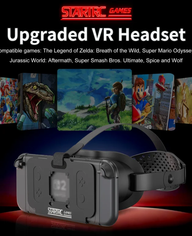 VR Headset for Nintendo Switch 2 (2025) with Adjustable HD Lenses And Comfortable Head Strap Virtual Boy 3D Goggles Accessories