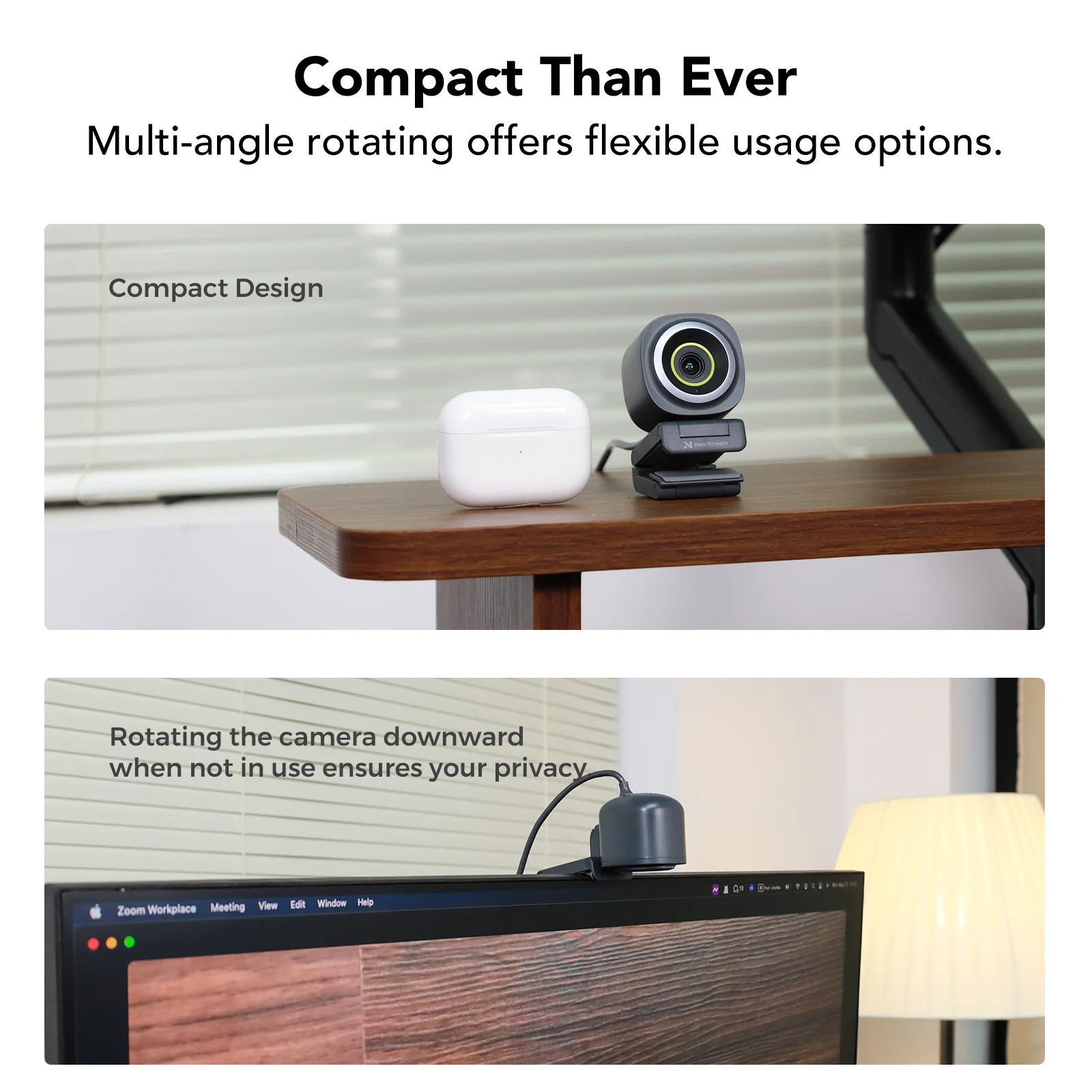 NearStream 1080P@60FPS USB Webcam with AI Noise-Canceling Microphone Software Auto Focus PC Camera With Microphone Plug-and-Play - Image 6