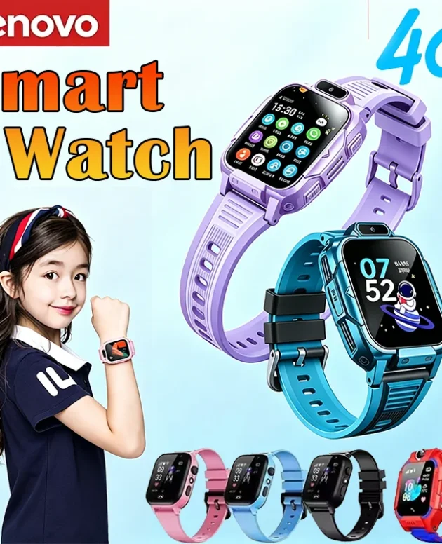 Lenovo 2026 New 5G Kids Smart Watch Waterproof SOS GPS Tracker Sim Card Call Camera Child Watch Gift for Boys Girls iOS Android