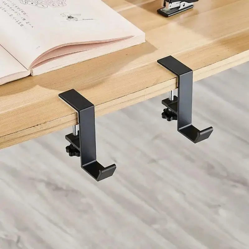 Adjustable Desk Edge Hook Gaming Headphone Desk Bag Hanger Backpack Storage Hanging Hook Holder Punch-free Home Office Organizer - Image 2