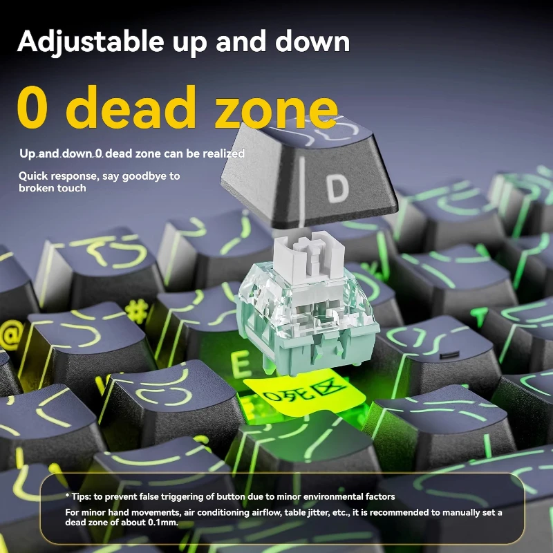Attack Shark X68HE Mechanical Keyboard Customized PBT Keycaps Wired Magnetic Axis RGB Gaming Keyboard TPS Gaming Accessories - Image 5