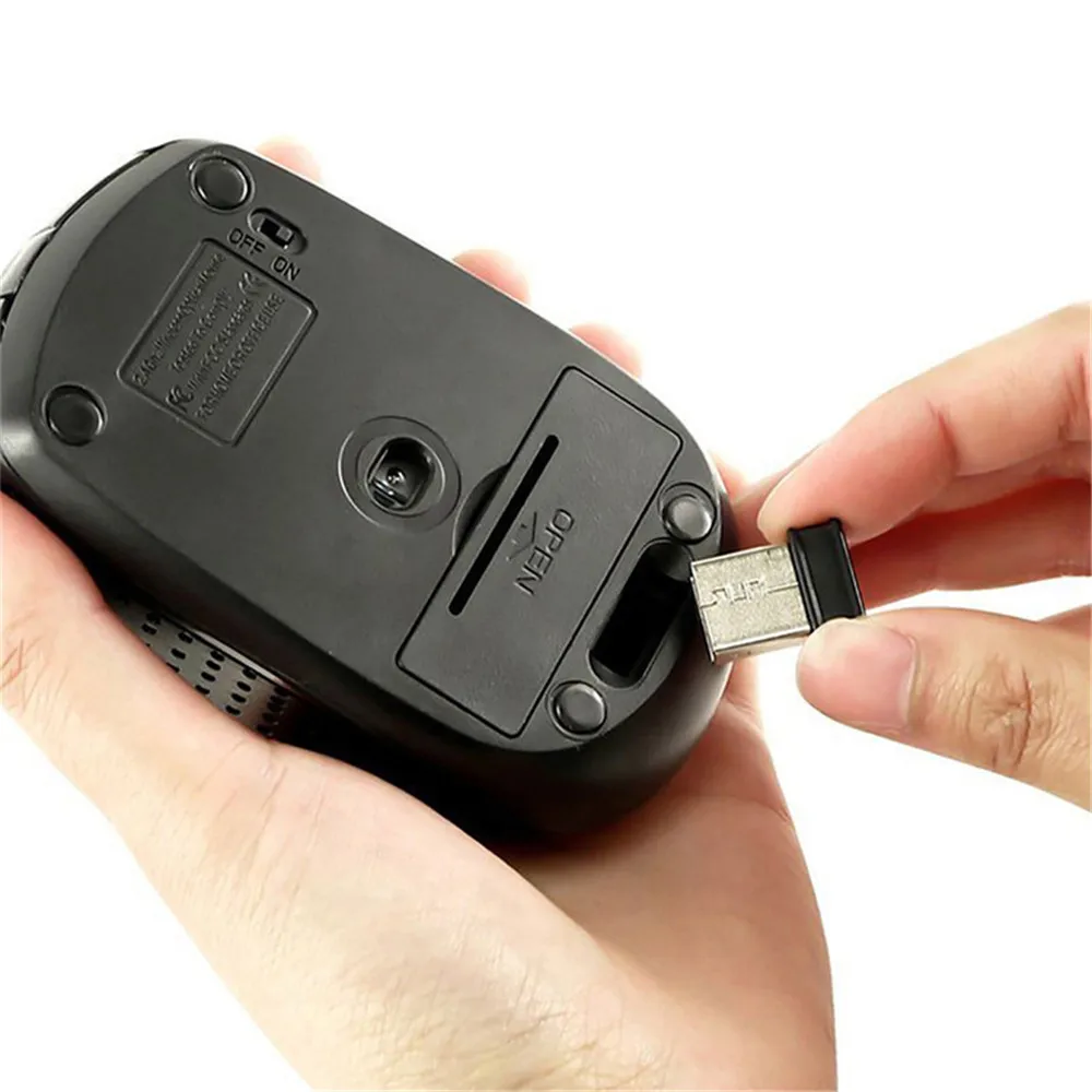 Wireless Mouse Silent Mouse 2.4G Portable Mobile Optical Office Mouse Adjustable DPI Levels for Notebook PC Laptop MacBook - Image 3