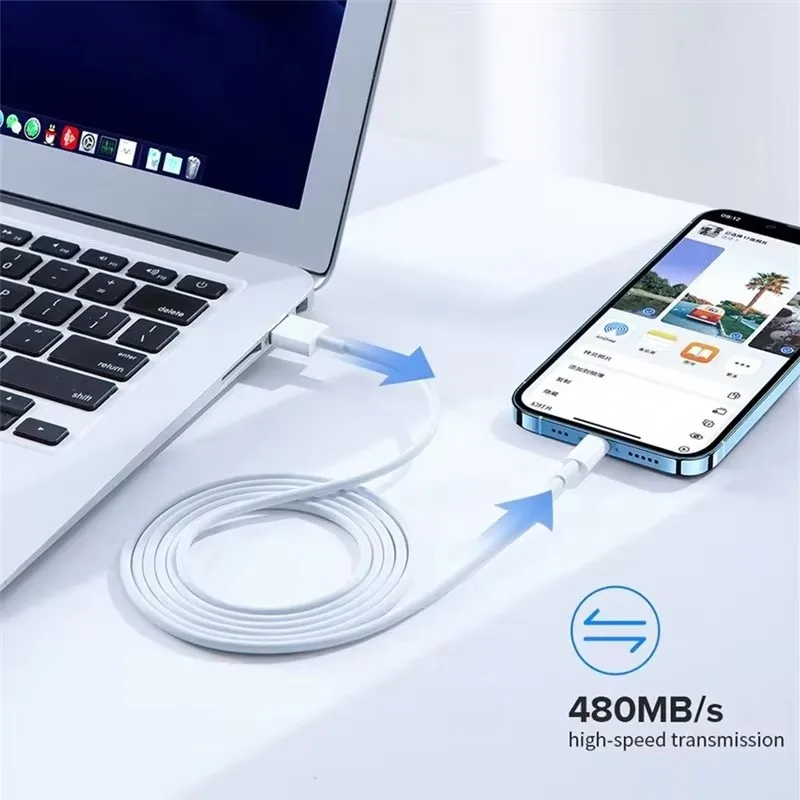 3PCS USB Fast Charging Cable Set for iPhone X-14 pro Max SE Rapid Data Transfer Cables Compatible with Multiple Models - Image 6