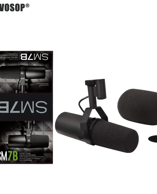 Cardioid Dynamic Microphone SM7B Sm7b 7B Studio Selectable Frequency Response Mic for Live Stage Recording Podcasting