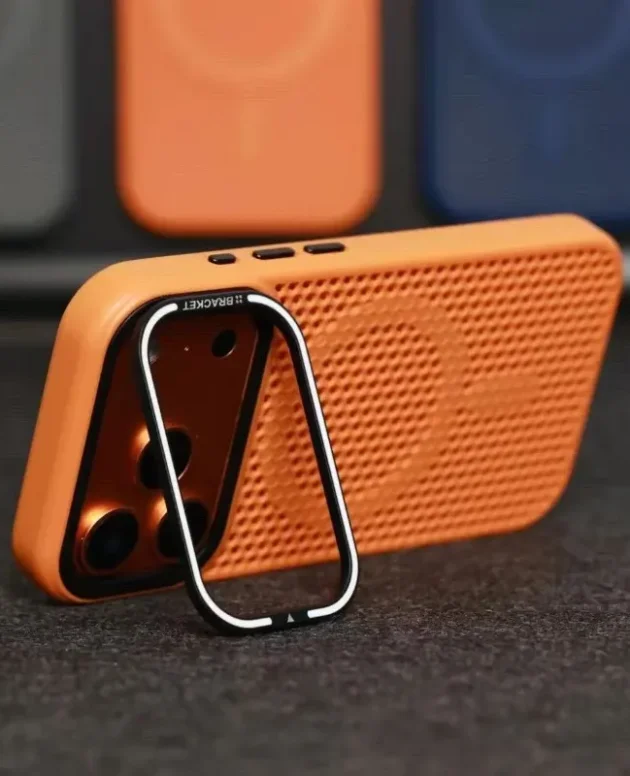 Camera mount mesh cooling case for iPhone 17 Pro Max 15 17 Pro 14 13 12 16 Pro Max For Magsafe wireless charging Shockproof cove