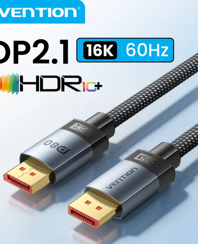Vention Displayport Cable 16K60Hz Video Audio Cable for Laptop Xiaomi TV Box PC Monitor Video Game DP 8K240Hz Cable Display port