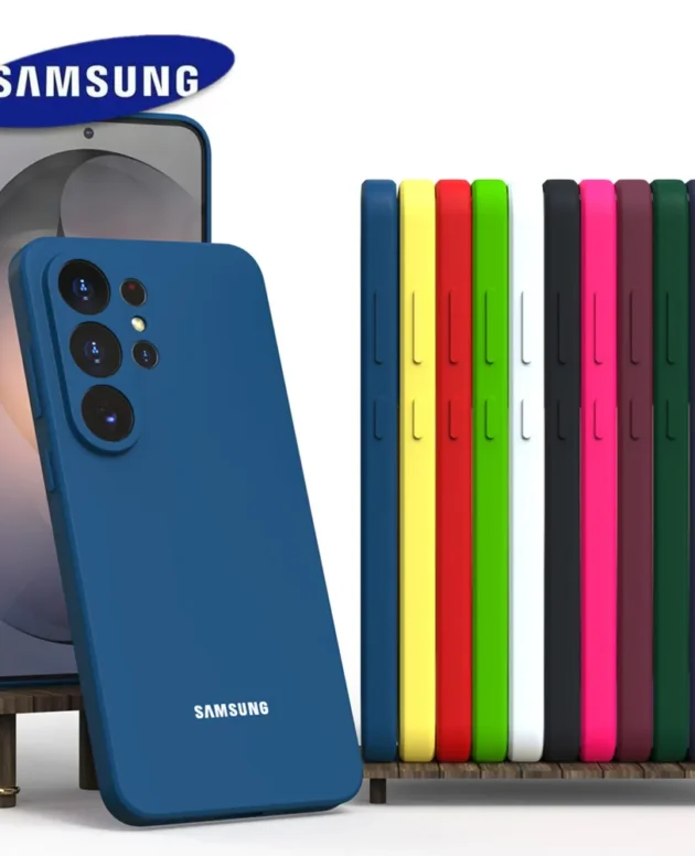 Original Silicone Phone Case for Samsung S26 S25 S24 S23 Ultra FE S22 Plus A56 A55 A54 A36 A17 5G Camera Protective Back Cover